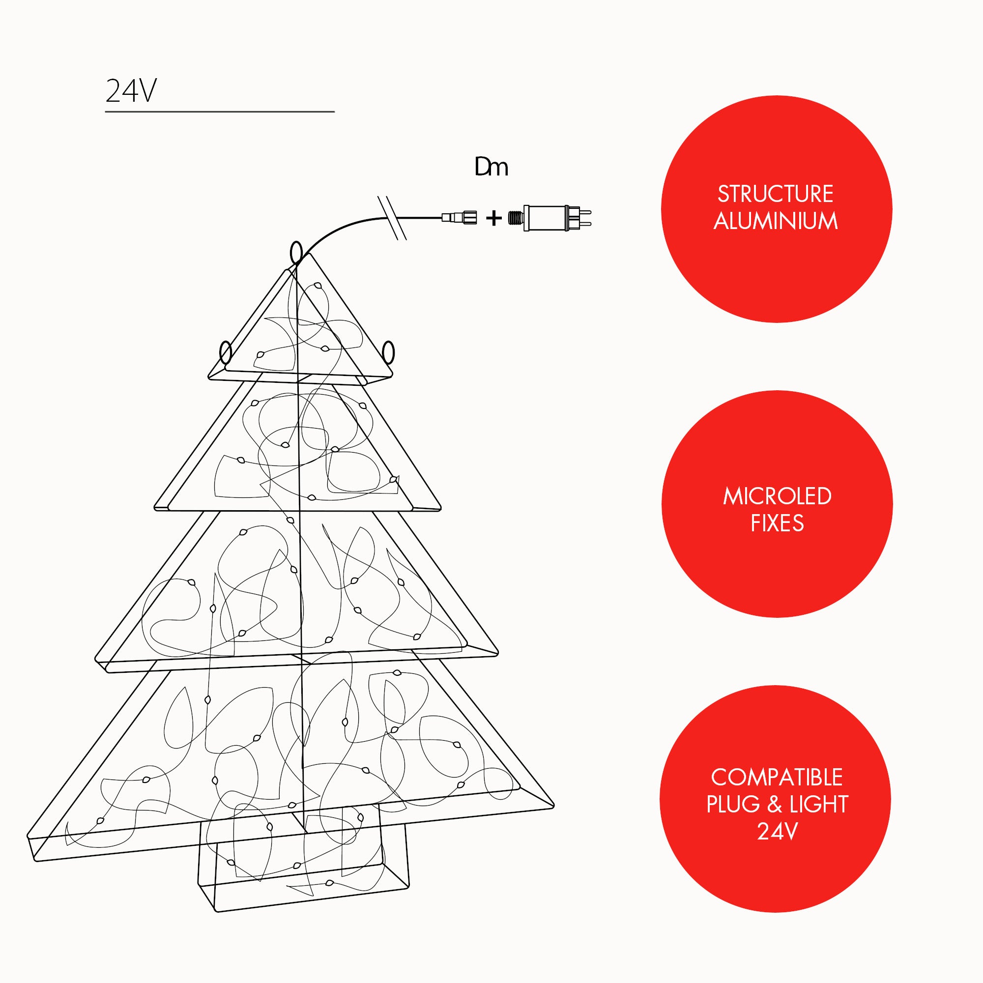 Sapin Microled - 24V
